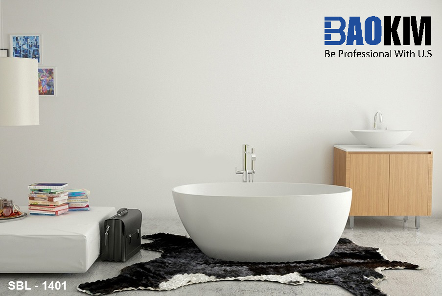 Bồn tắm nằm Freestanding thương hiệu Saturn Bath nhập khẩu nguyên khối từ Hàn Quốc