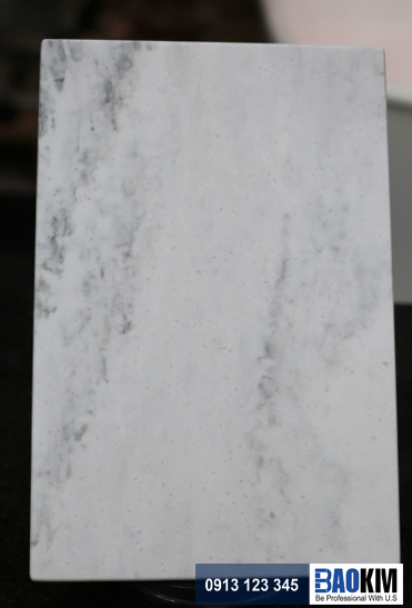 đá solid surface màu carara lino