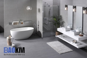 Bồn tắm nằm freestanding - xu hướng mới trong thiết kế nội thất phòng tắm